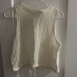 Alice + Olivia Cream Textured Tank Top
